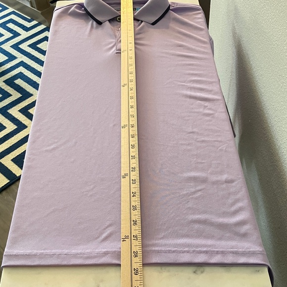 Two Polo Shirts Lavender Roundtree & Yorke and Blue Izod Golf Blue Size Large - Picture 5 of 14